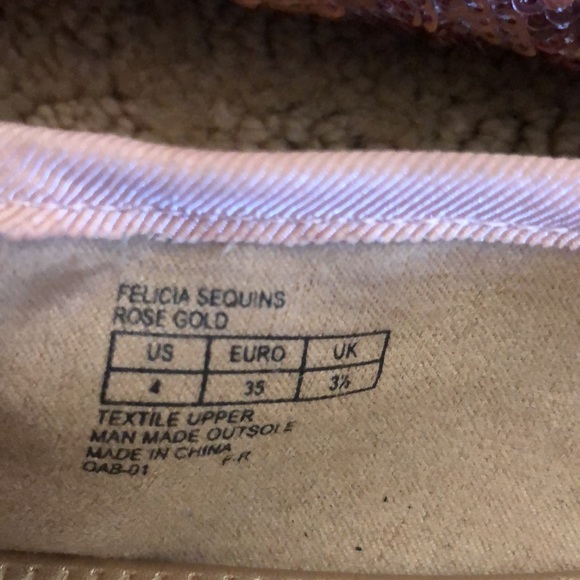 Sam Edelman Rose Gold sparkle flats - Picture 4 of 4